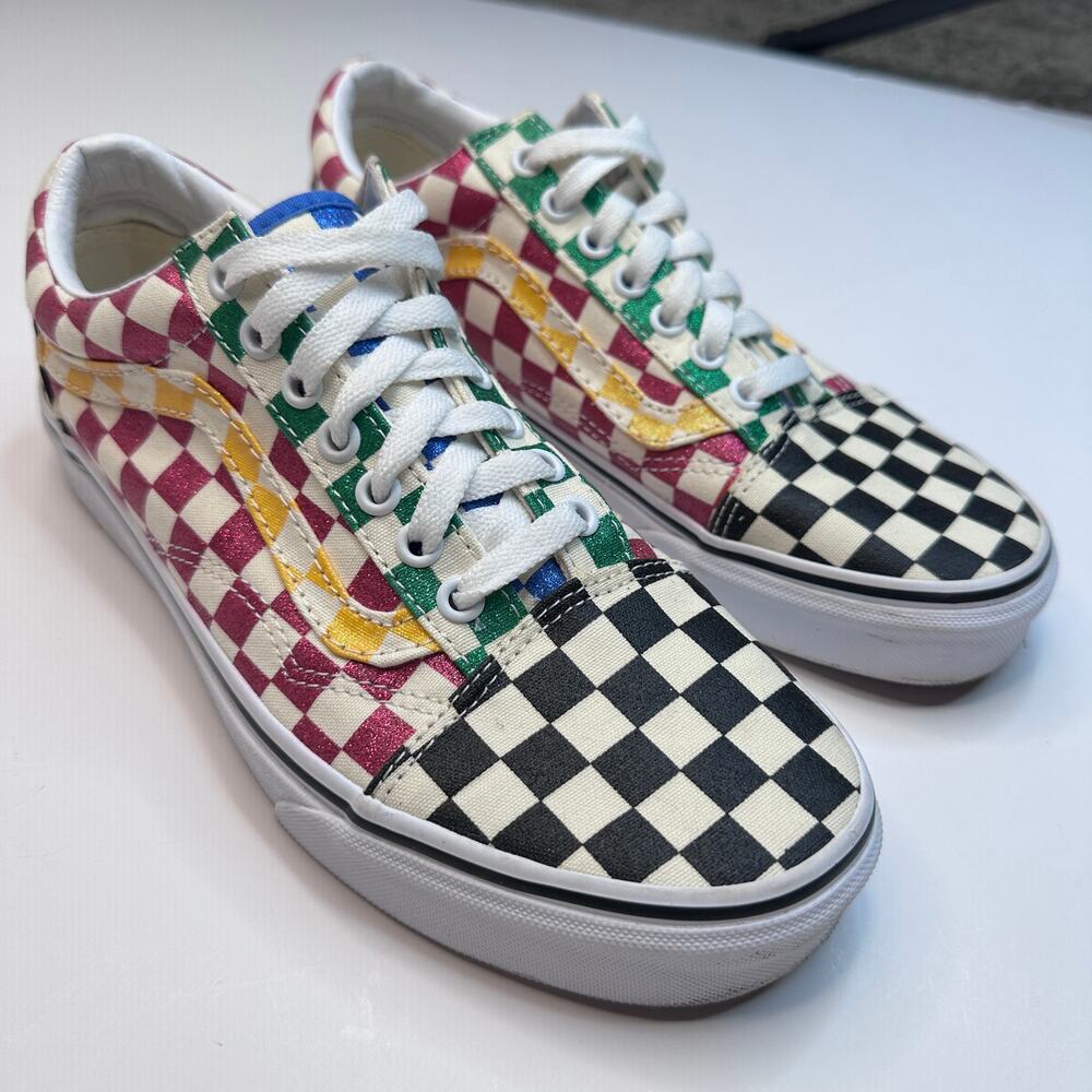 VANS Old Skool Multi Glitter Checks Sneakers - Picture 2 of 7